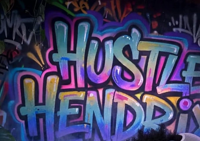Hustle Hendrixx graffiti logo